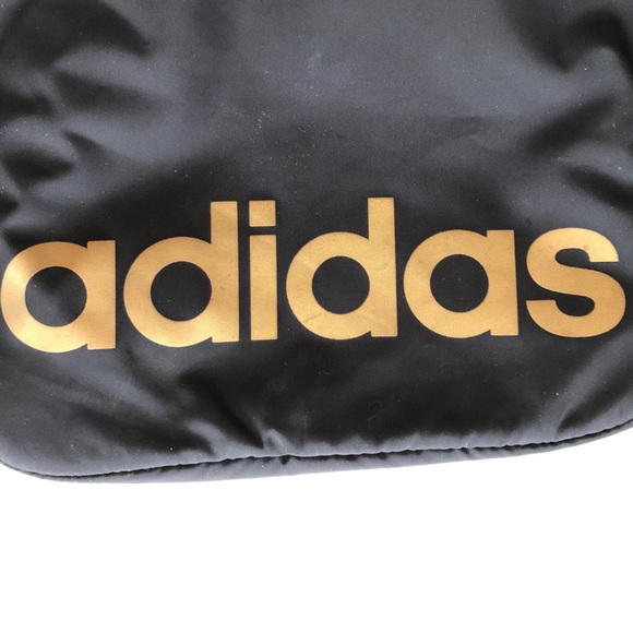 Adidas Mini Backpack Unisex Black/Gold - Picture 11 of 11
